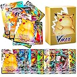 Pokemôn Karten Deutsch, 100 Stück Pokemôn Vmax Karten,Sammelkarten...