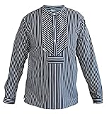 Fischerhemd Basic, Herren, L, breiter Streifen