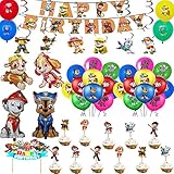 Paw Kinder Dog Patrol Happy Birthday Geburtstag Party Deko Ballon...