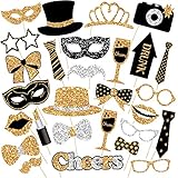 30 Stück Foto Requisiten, Party Foto Booth Requisiten...