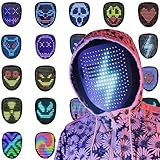 Depointer Life LED Maske mit Gestensensor, LED beleuchtete Gesicht...