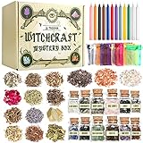Hexenbastel-Starter-Set, Hexenzubehör für Wicca-Altar- 63 Stück...
