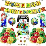 Super Mario Partyzubehör, Mario Spiel, Geburtstagsparty-Zubehör,...
