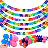 5 Stück Bunt Girlande Papier Deko, Hängenden Deko Garlanden, Party...