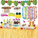 URBZUE Hawaii Party Dekoration Set, 97PCS tropische Party Dekoration...