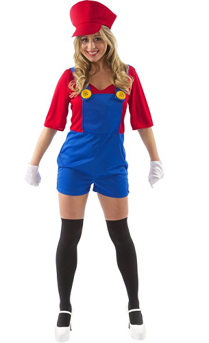 Super Mario Kostüm Damen