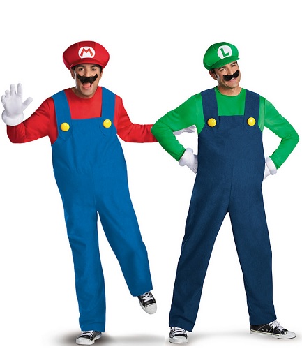 Mario und Luigi Kostüm Herren