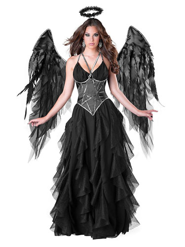 Schwarzer Engel Kostüm Damen