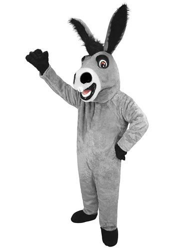 Esel Kostüm Set Mit Verstellbarem Haarreif - Graue Plüschohren Für Halloween & Weihnachten