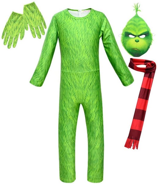 Scinzene Grinch Weihnachts Set - Mütze & Handschuhe Für Festtage