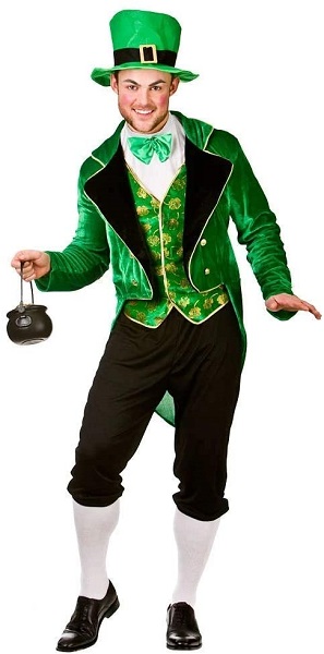 DEGUISE TOI St. Patrick Leprechaun Damen-Kostüm – Grünes Kleid Mit Hut Und Umhang