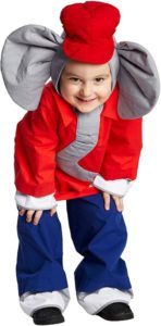 Boland Elefanten Hut Erwachsene - Grauer Partyhut Mit Ohren & Rüssel